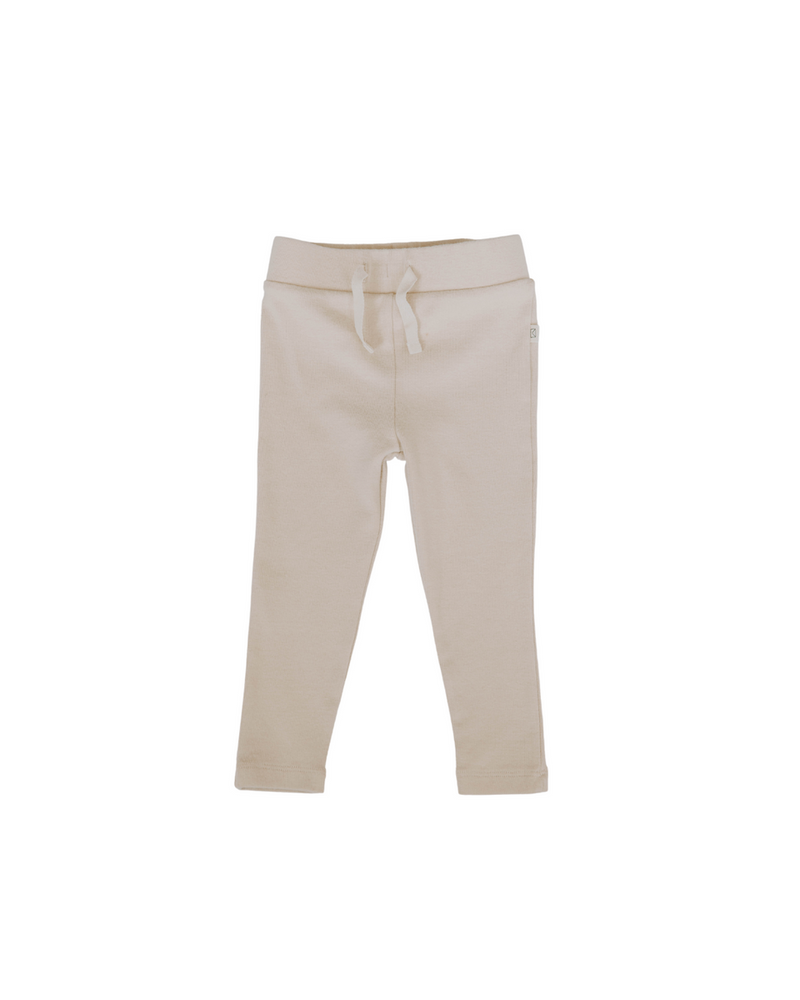 Organic Cotton Soft Leggings - Sand