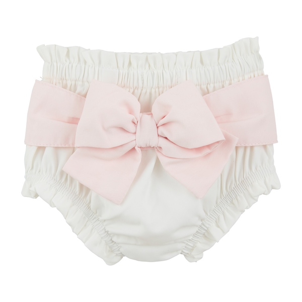 Pink Bow Diaper Cover