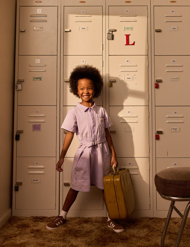 Piper Denim Belted Dress Mauve (6Y)