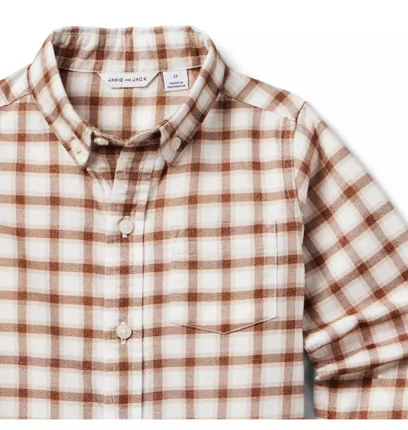 Plaid Brushed Twill Shirt