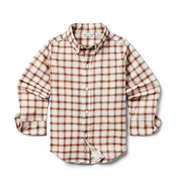 Plaid Brushed Twill Shirt