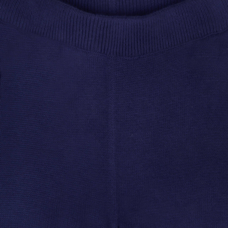 Pocket Sweater Knit Baby Legging Pants (Organic Cotton) / Navy Blue (18-24mo)