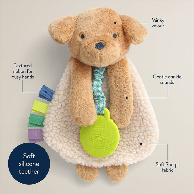 Puppy Itzy Friends Lovey Plush + Teether Toy