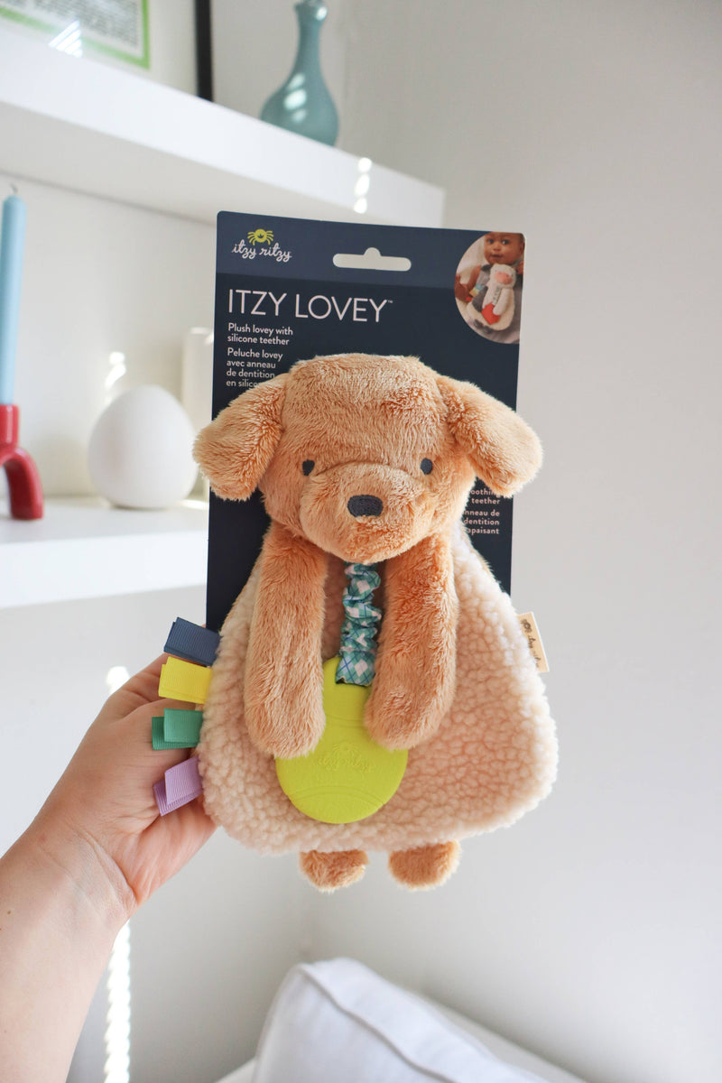 Puppy Itzy Friends Lovey Plush + Teether Toy