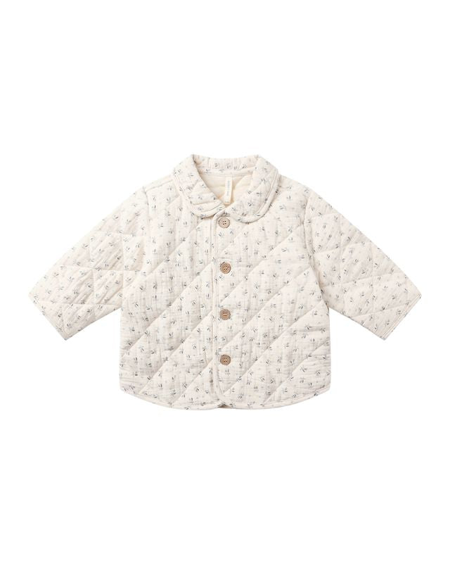 Quilted Jacket || Bluebell