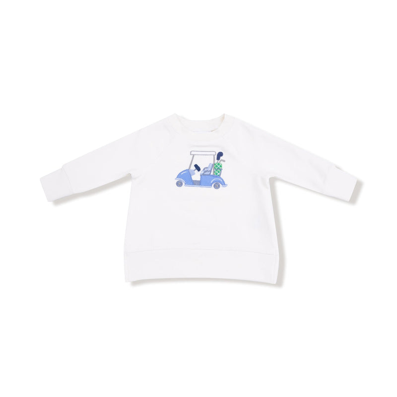 Raglan Sweatshirt - Blue Golf Cart