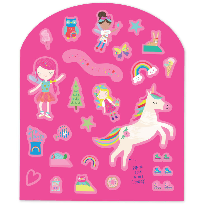 Rainbow Fairy Stick & Play Reusable Stickers
