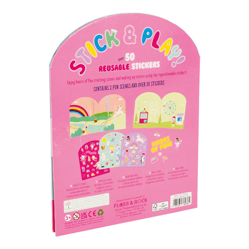 Rainbow Fairy Stick & Play Reusable Stickers