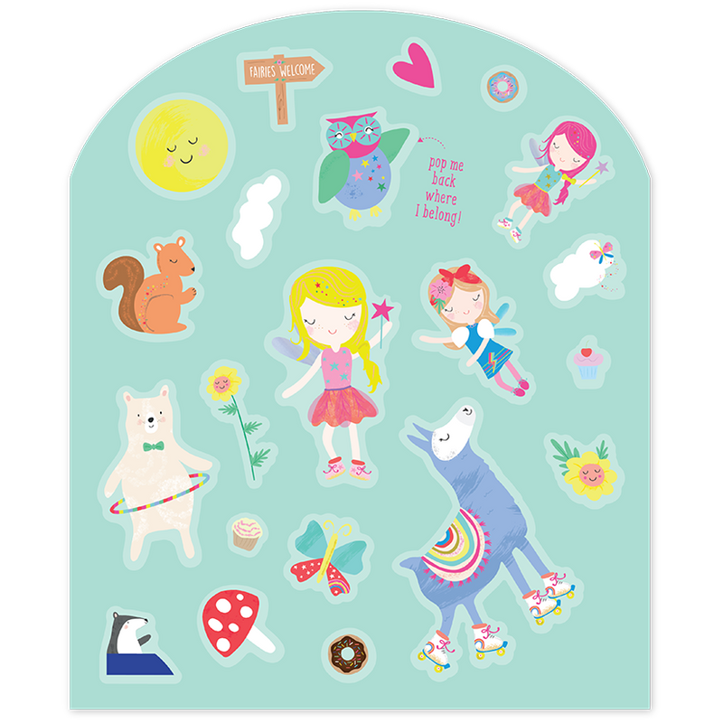 Rainbow Fairy Stick & Play Reusable Stickers