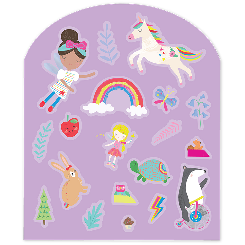 Rainbow Fairy Stick & Play Reusable Stickers