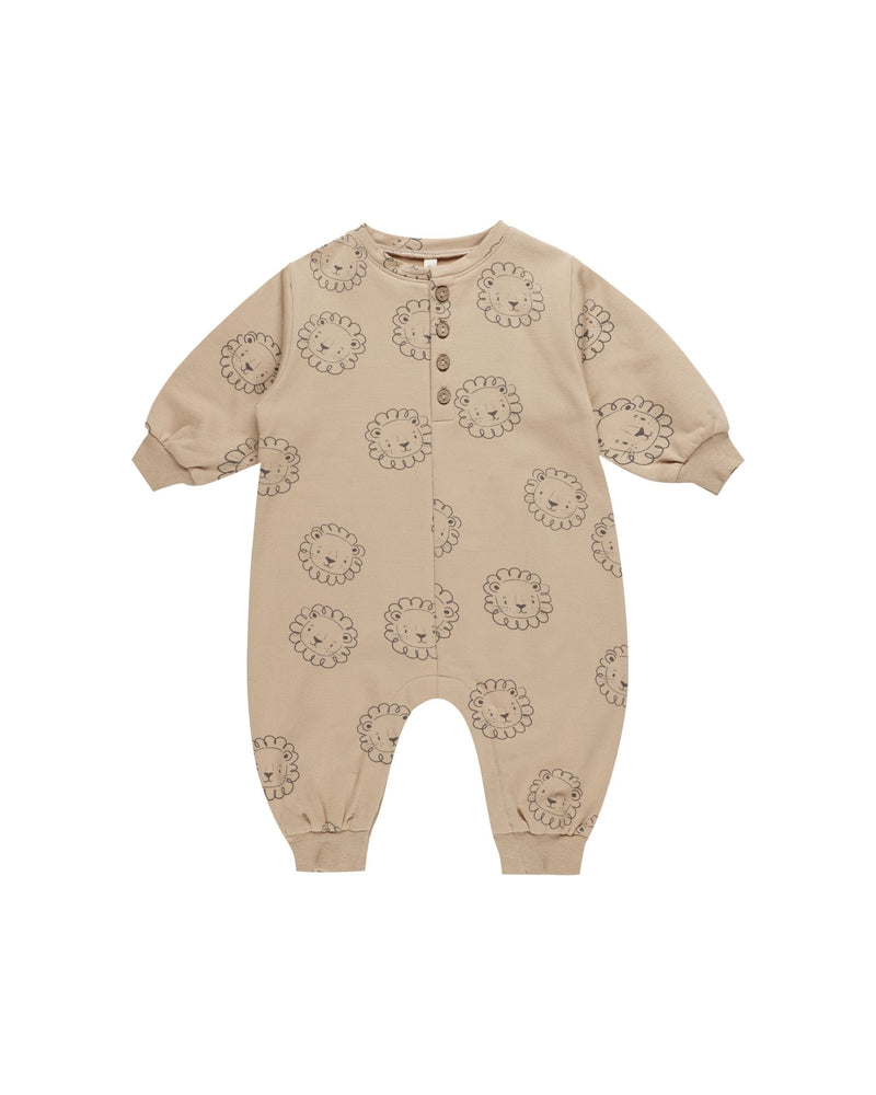 Relaxed Fleece Jumpsuit || Lions (12-18 Mo, 18-24 Mo)