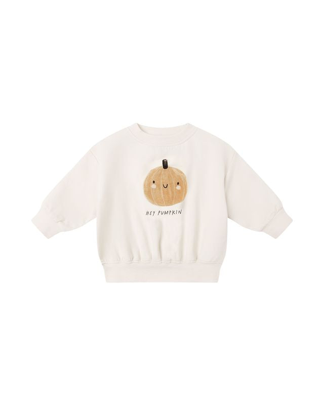Relaxed Fleece Sweatshirt || Pumpkin (3-6mo, 12-18mo)