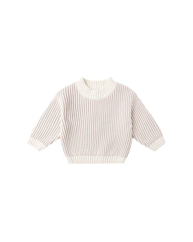Relaxed Knit Sweater || Lilac