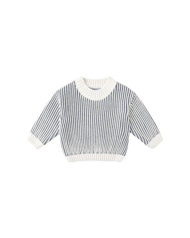 Relaxed Knit Sweater || Ocean