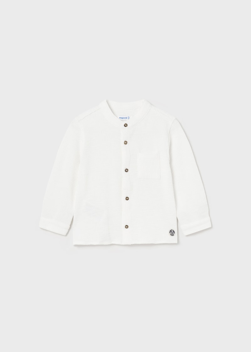 Ribbed Shirt - Cream