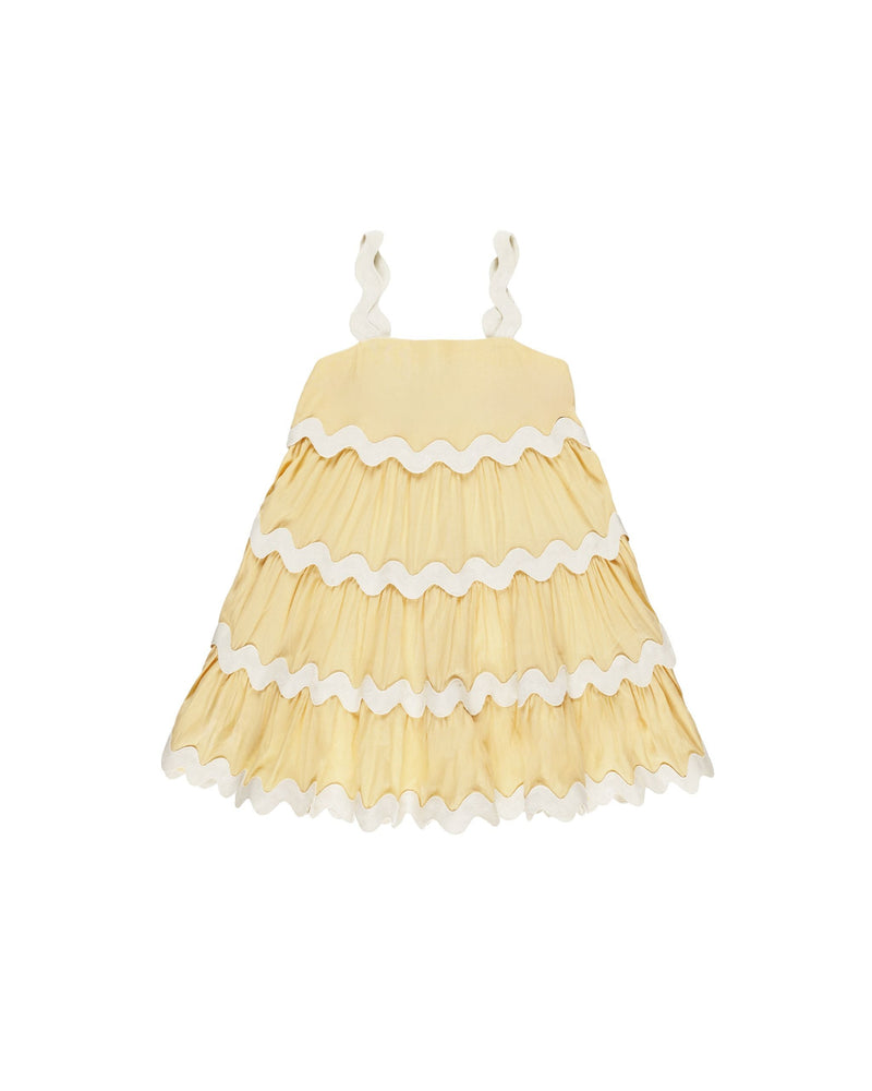 Ric Rac Dress || Yellow (4-5Y)