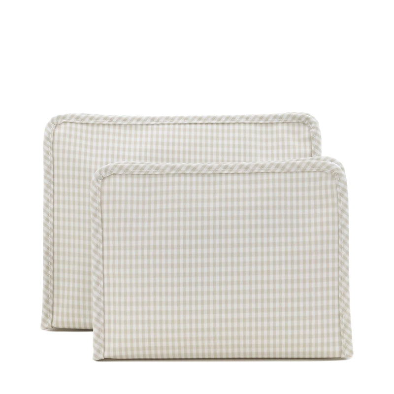 Roadie Large - Gingham Pearl Grey