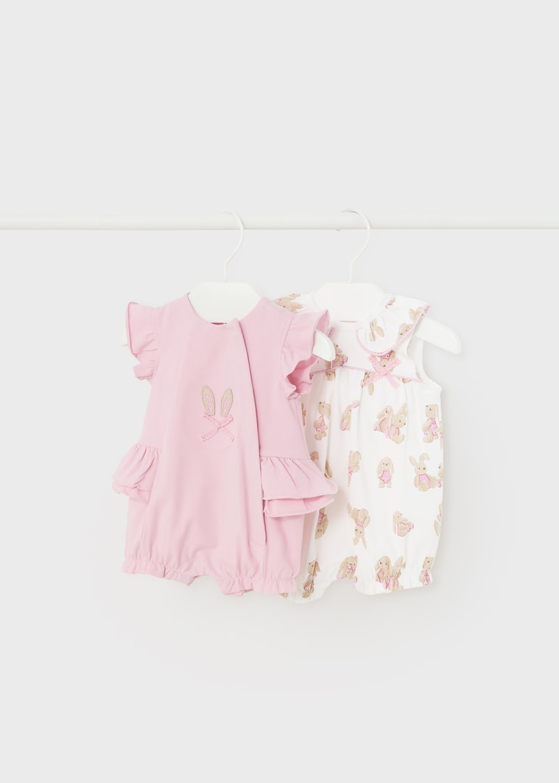 Romper - Pink Bunnies