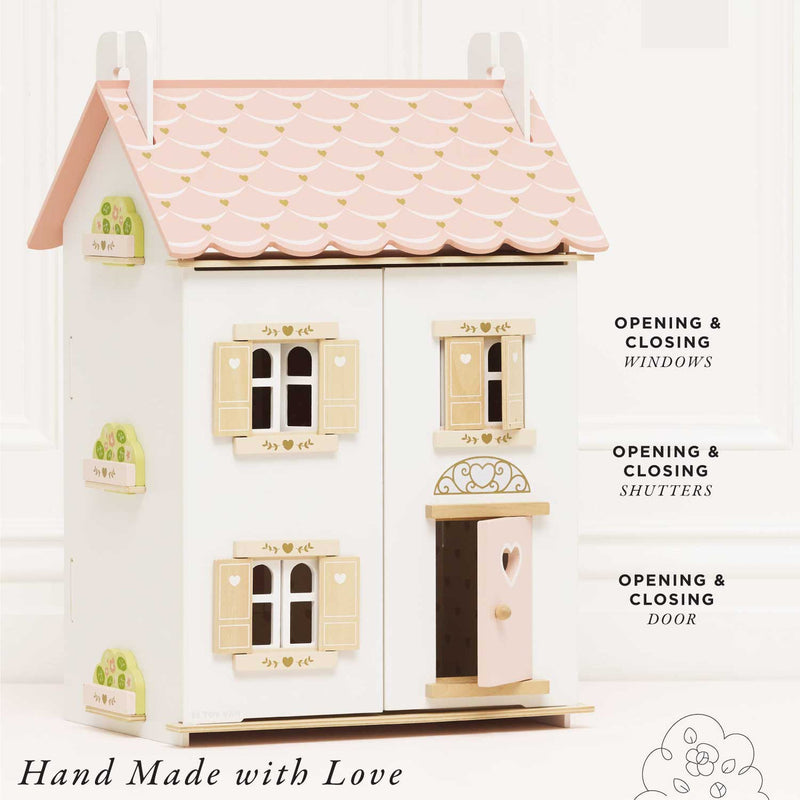 Roseheart Wooden Dollhouse