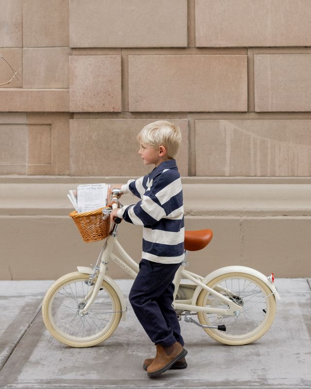 Rugby Polo || Navy Stripe (6-7Y)