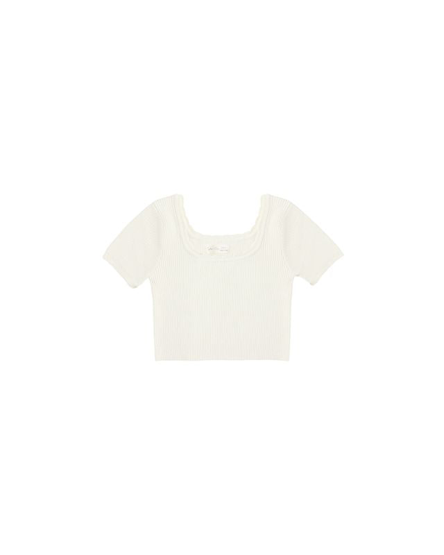 Scallop Tee || Natural