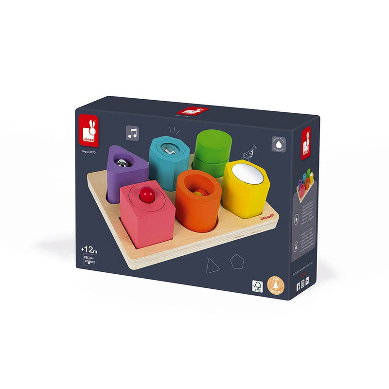 Shapes & Sounds | 6 Block Sensory Puzzle
