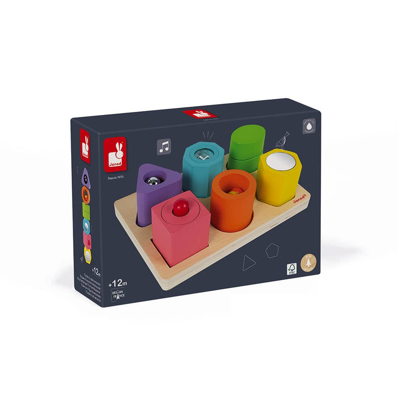 Shapes & Sounds | 6 Block Sensory Puzzle