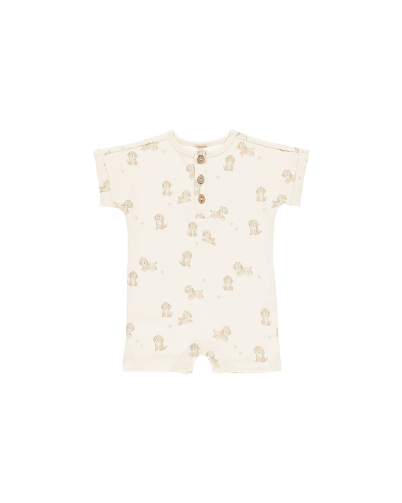 Short Sleeve One-Piece || Puppies