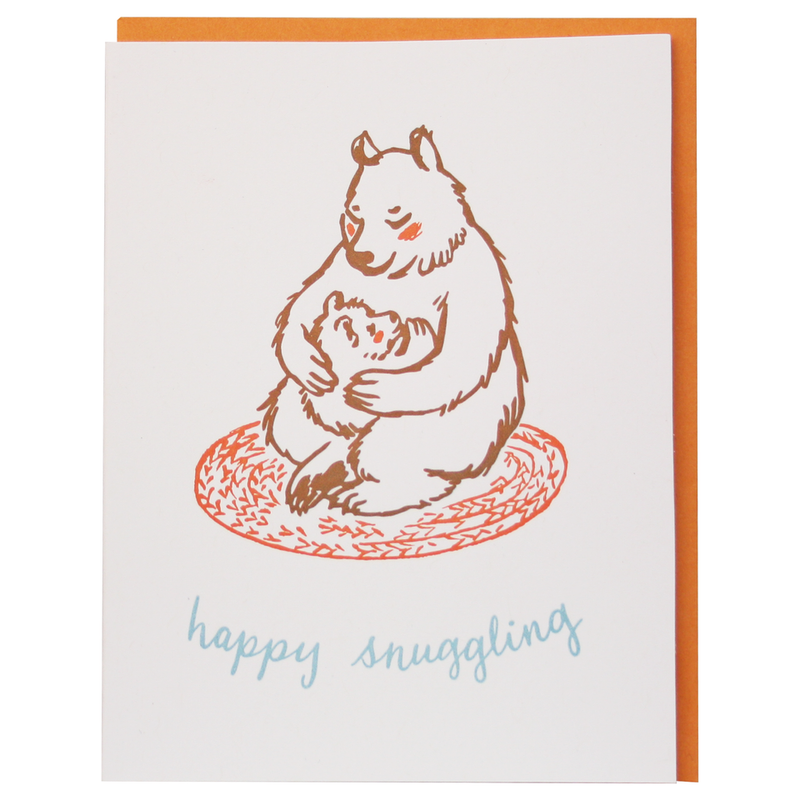 Snuggling Bears Baby Card