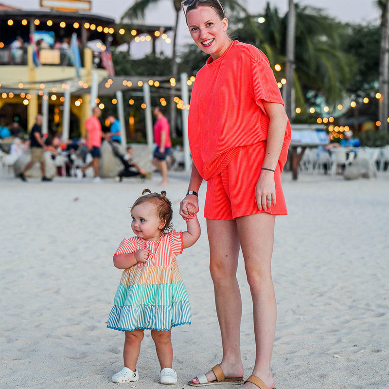Sophie Tiered Dress - Cabana RicRac - Faded Multicolor (12-18Mo, 6-7Y)