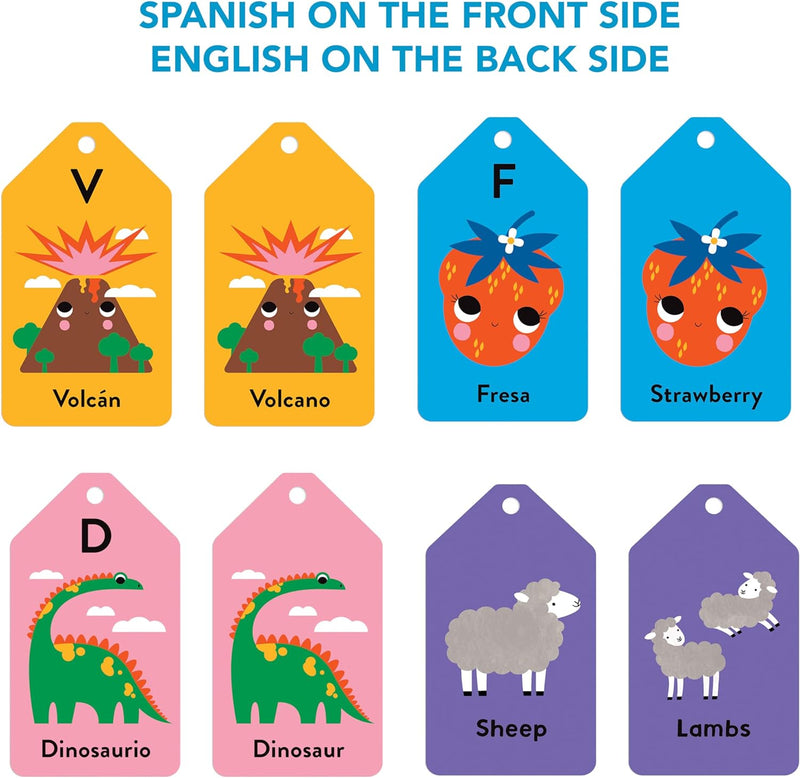 Spanish English ABC - Ring Flash Cards