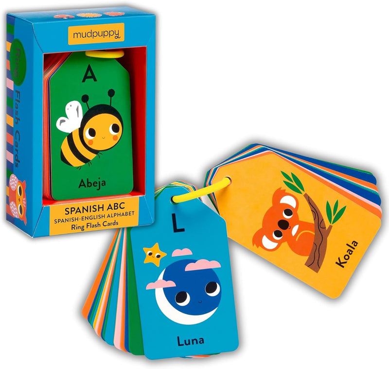 Spanish English ABC - Ring Flash Cards