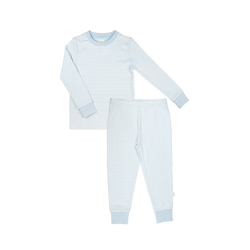 Striped 2-Piece PJ Set - Blue Stripe