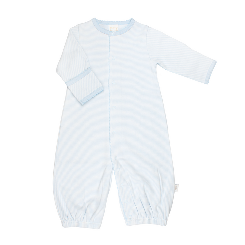 Striped Converter Gown - Blue Stripe