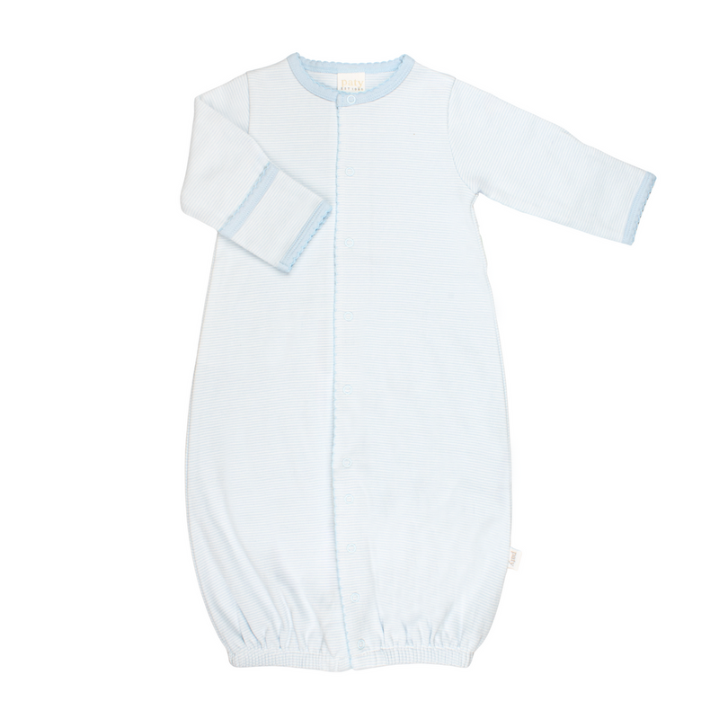 Striped Converter Gown - Blue Stripe