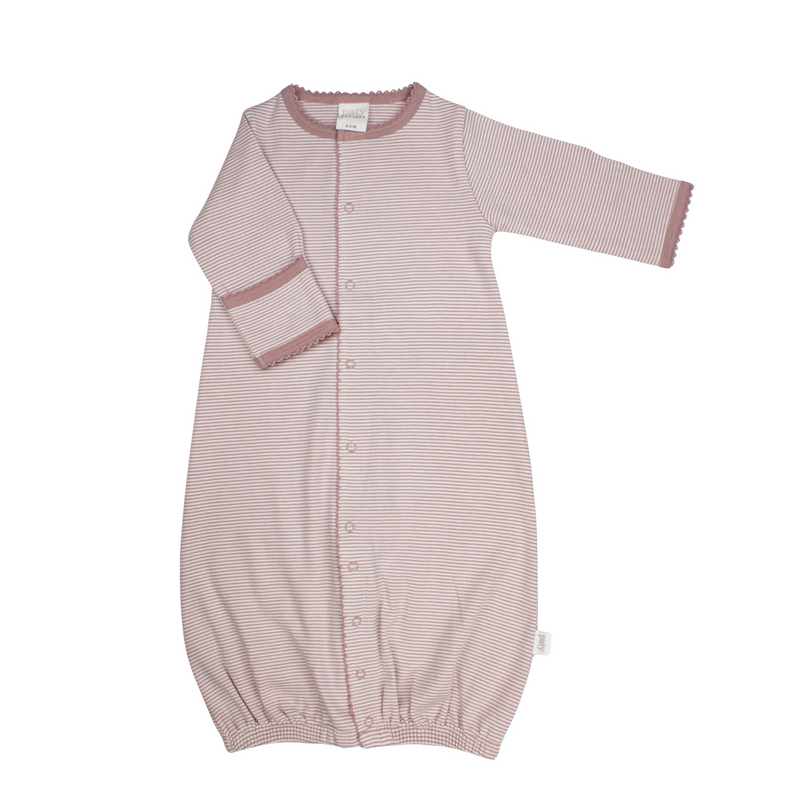 Striped Converter Gown - Mauve Stripe