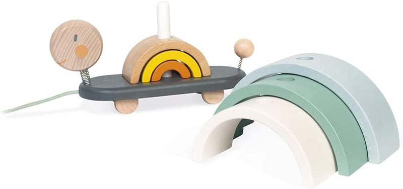 Sweet Cocoon Rainbow Turtle Stacking & Pull Toy