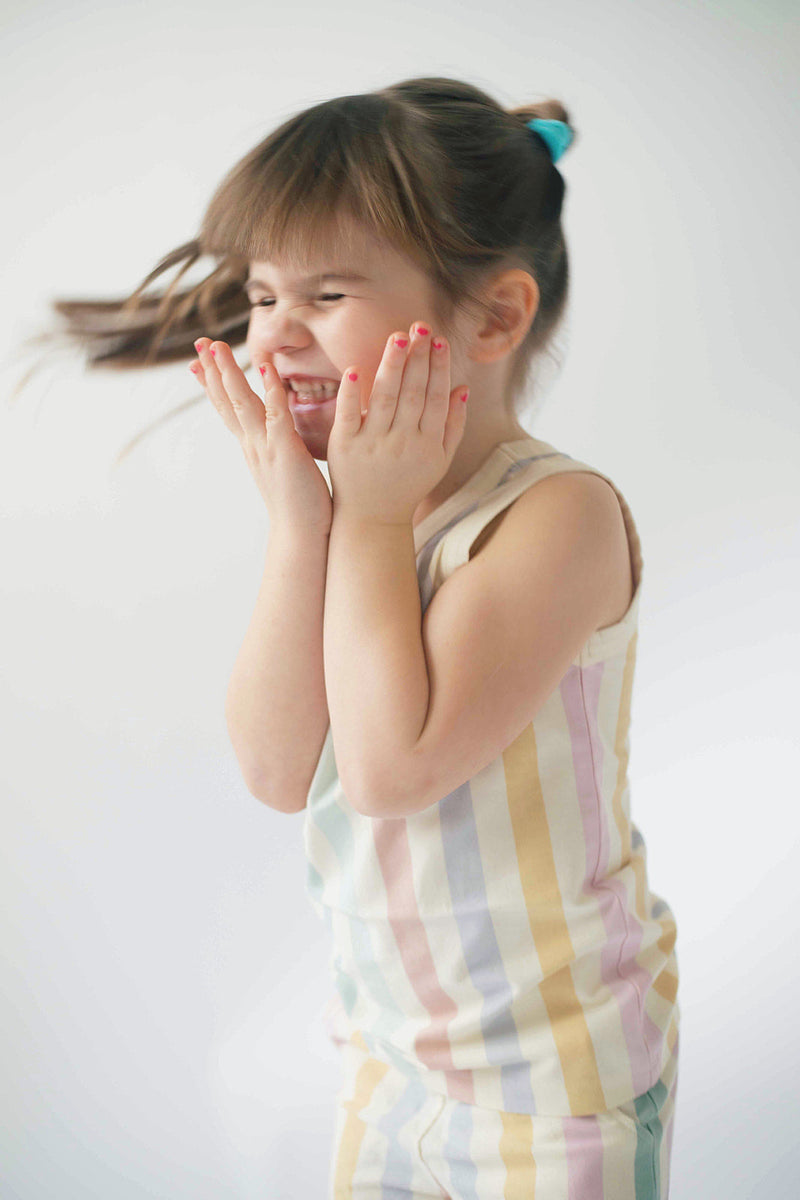 Tank Set in Pastel Stripes (5Y, 6/7Y)