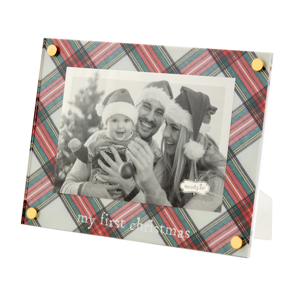 Tartan My First Christmas Acrylic Frame