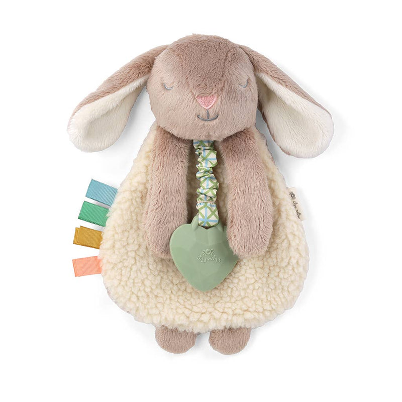 Taupe Bunny Itzy Friends Lovey Plush + Teether Toy