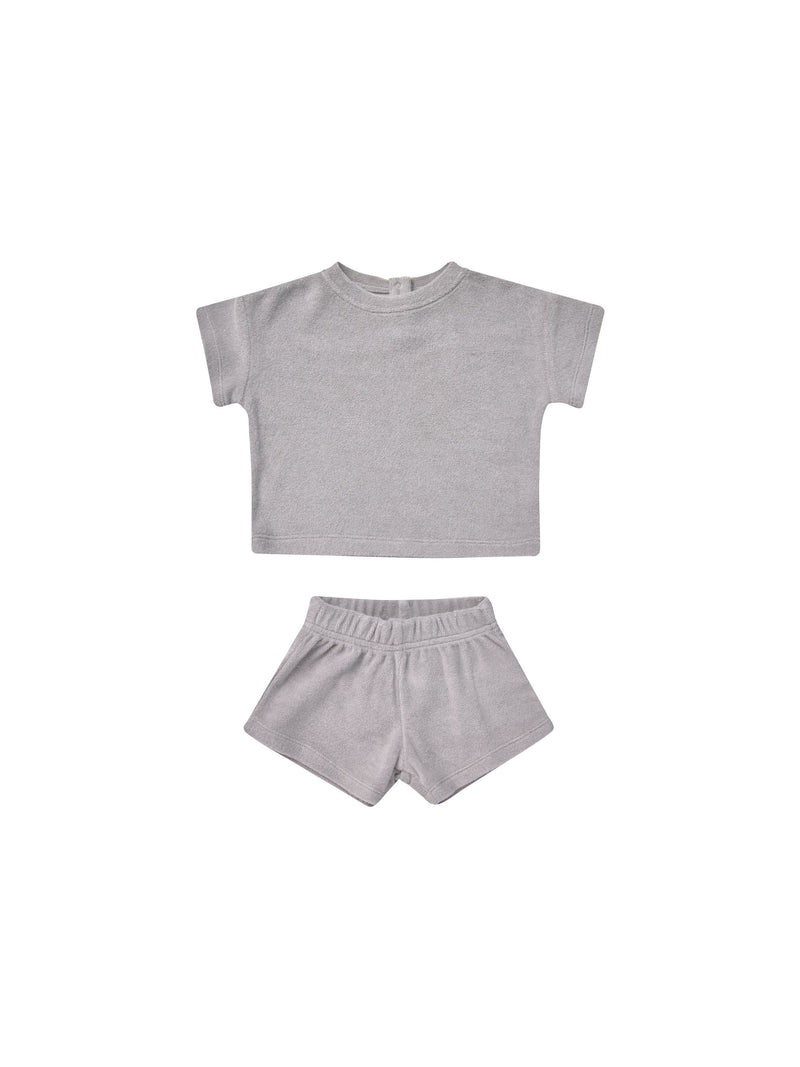 Terry Tee + Shorts Set || Periwinkle