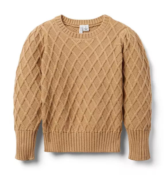 Textured Sweater - Milk Tea (5Y)