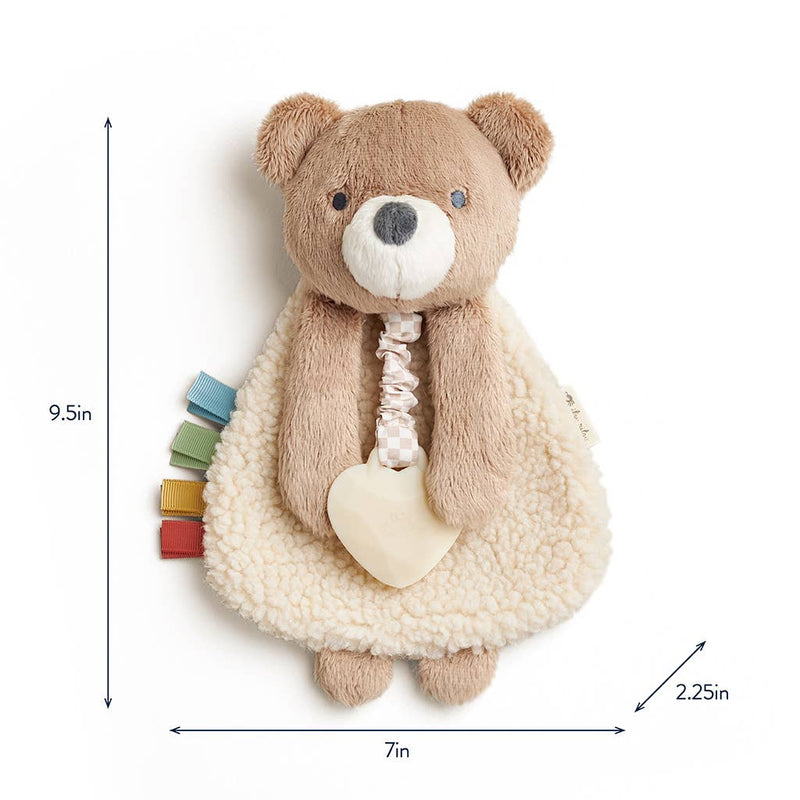 Theo the Bear Itzy Friends Lovey Plush + Teether Toy