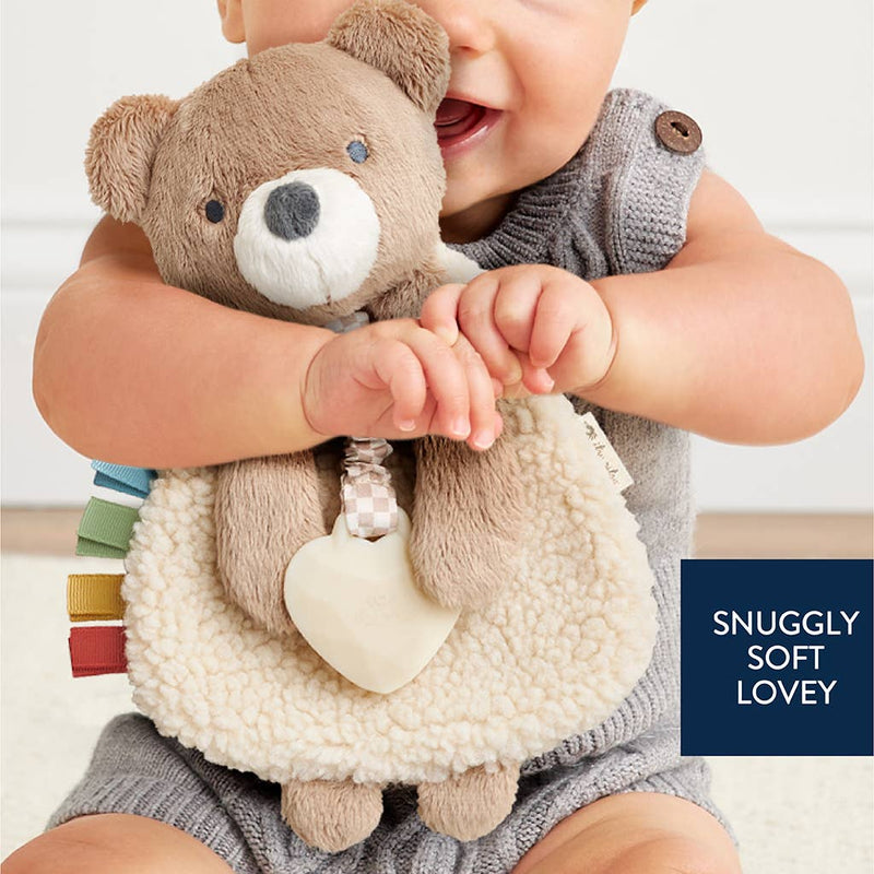 Theo the Bear Itzy Friends Lovey Plush + Teether Toy