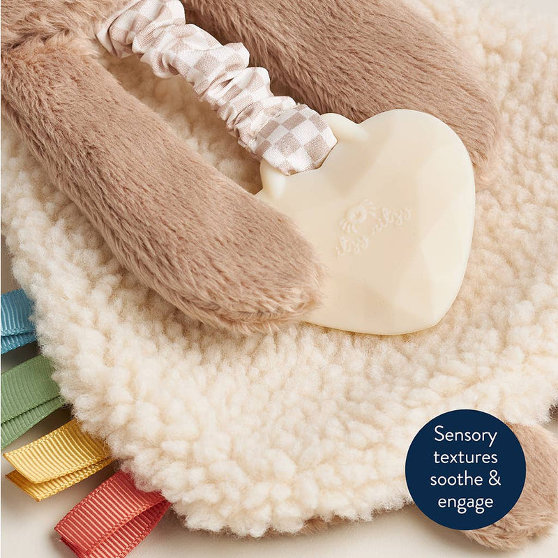 Theo the Bear Itzy Friends Lovey Plush + Teether Toy
