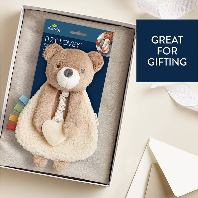 Theo the Bear Itzy Friends Lovey Plush + Teether Toy