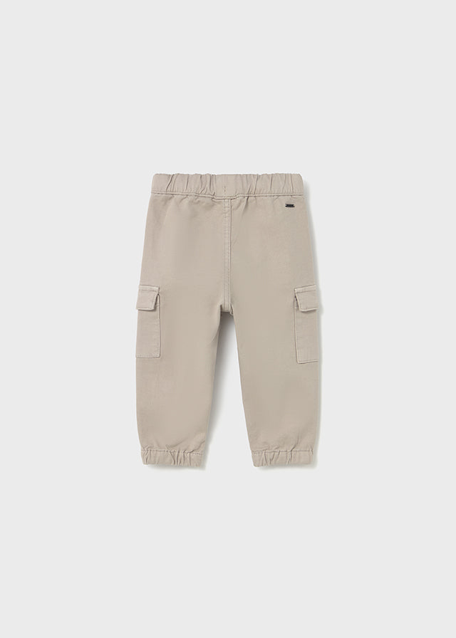 Toddler Cargo Pants with Pockets - Chai