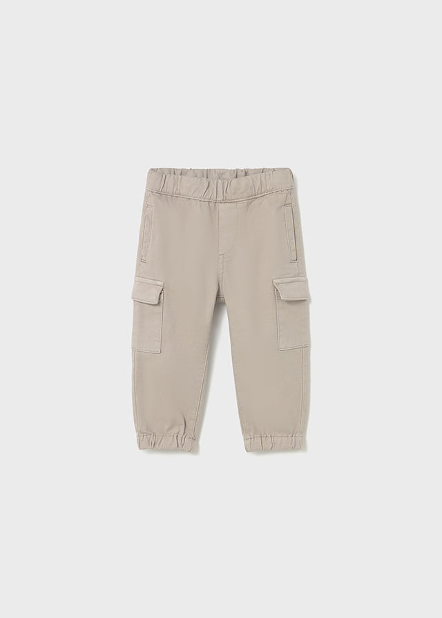 Toddler Cargo Pants with Pockets - Chai