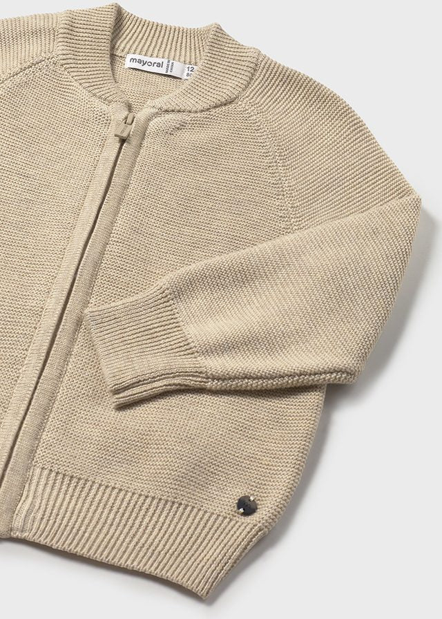 Toddler Knit Cardigan - Beige Heather