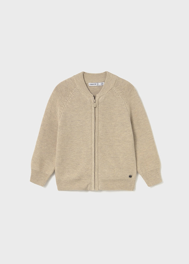 Toddler Knit Cardigan - Beige Heather